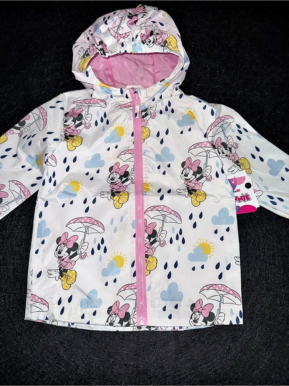 Disney Minnie Mouse Rain Jacket Girls 3T NWT